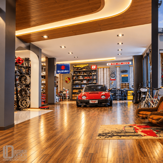 รับออกแบบห้องโชว์รถในบ้าน